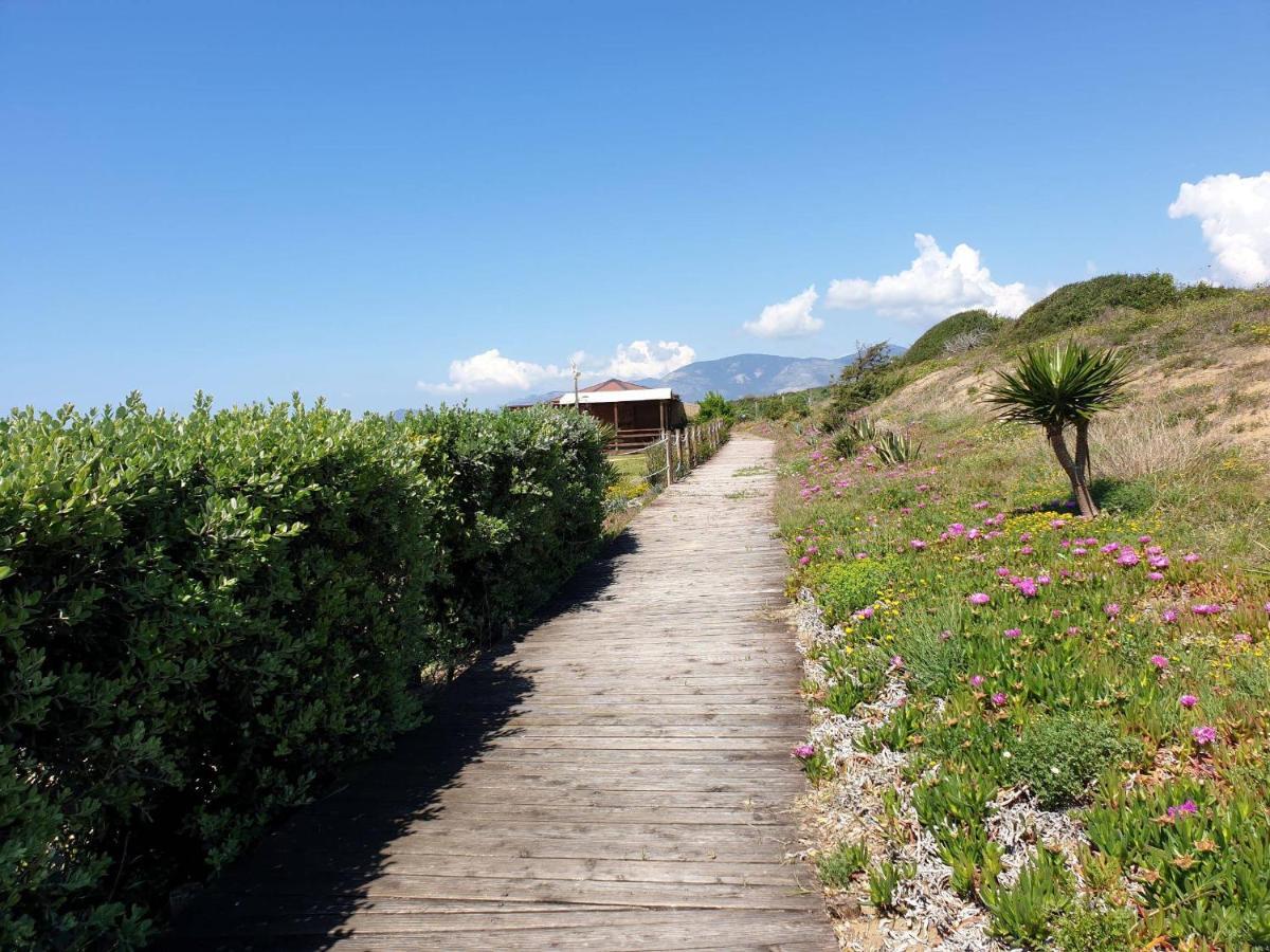 La Villa Fronte Spiaggia Bandiera Blu Sperlonga Bagian luar foto